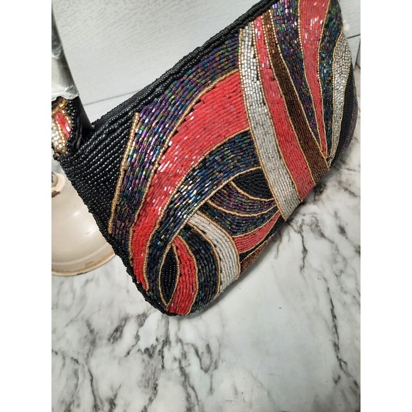 Beaded Art Deco Style Purse Hand Bag NEW Unused - Picture 3 of 10